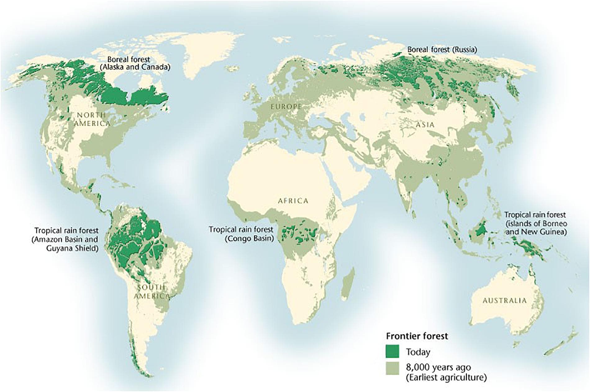 Natural barriers as borders, Frontiers | The State of Conservation in North America’s Boreal Forest: Issues and Opportunities