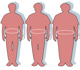 Obesity and metabolic syndrome definitions, File:Obesity-waist circumference.svg - Wikimedia Commons