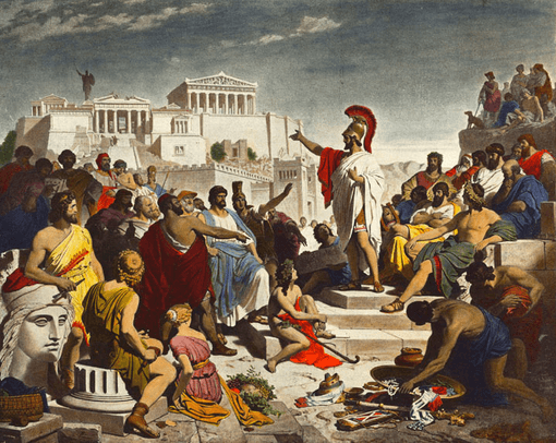Origins in Greek culture, Athenian democracy - Wikipedia