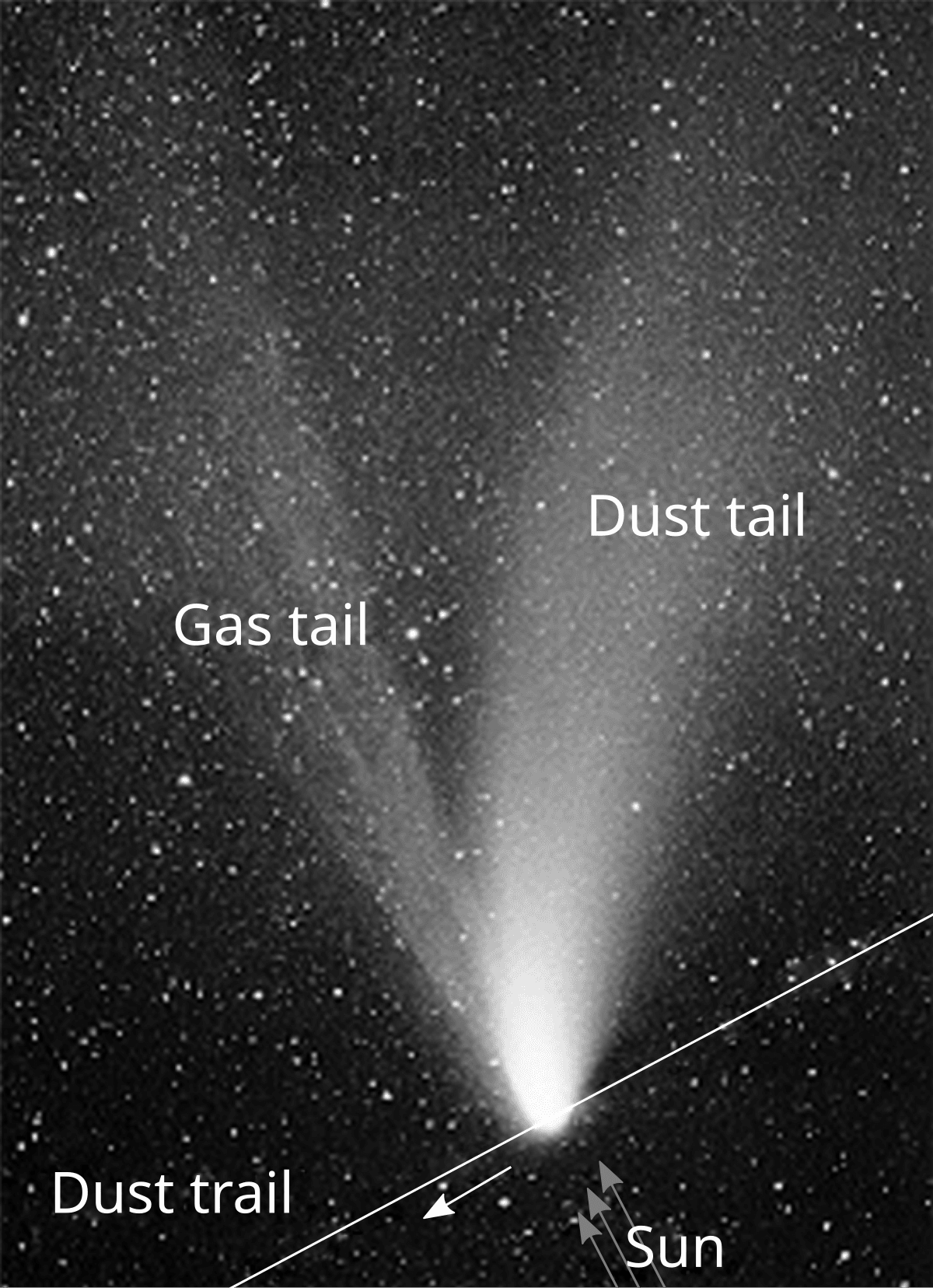 Physical features of comets, Comet tail - Wikipedia