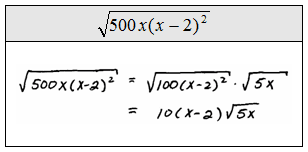Product property of radicals, OpenAlgebra.com: Free Algebra Study Guide & Video Tutorials: Simplifying Radical Expressions