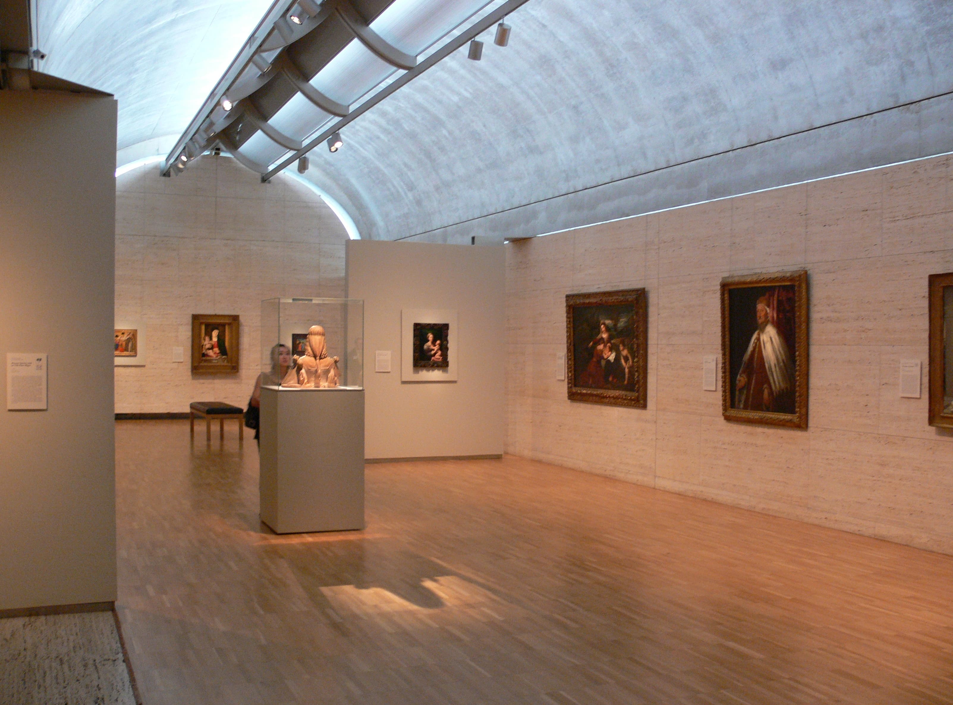 Role of museums and galleries, File:Kimbell Art Museum Fort Worth galleries 1.jpg - Wikimedia Commons