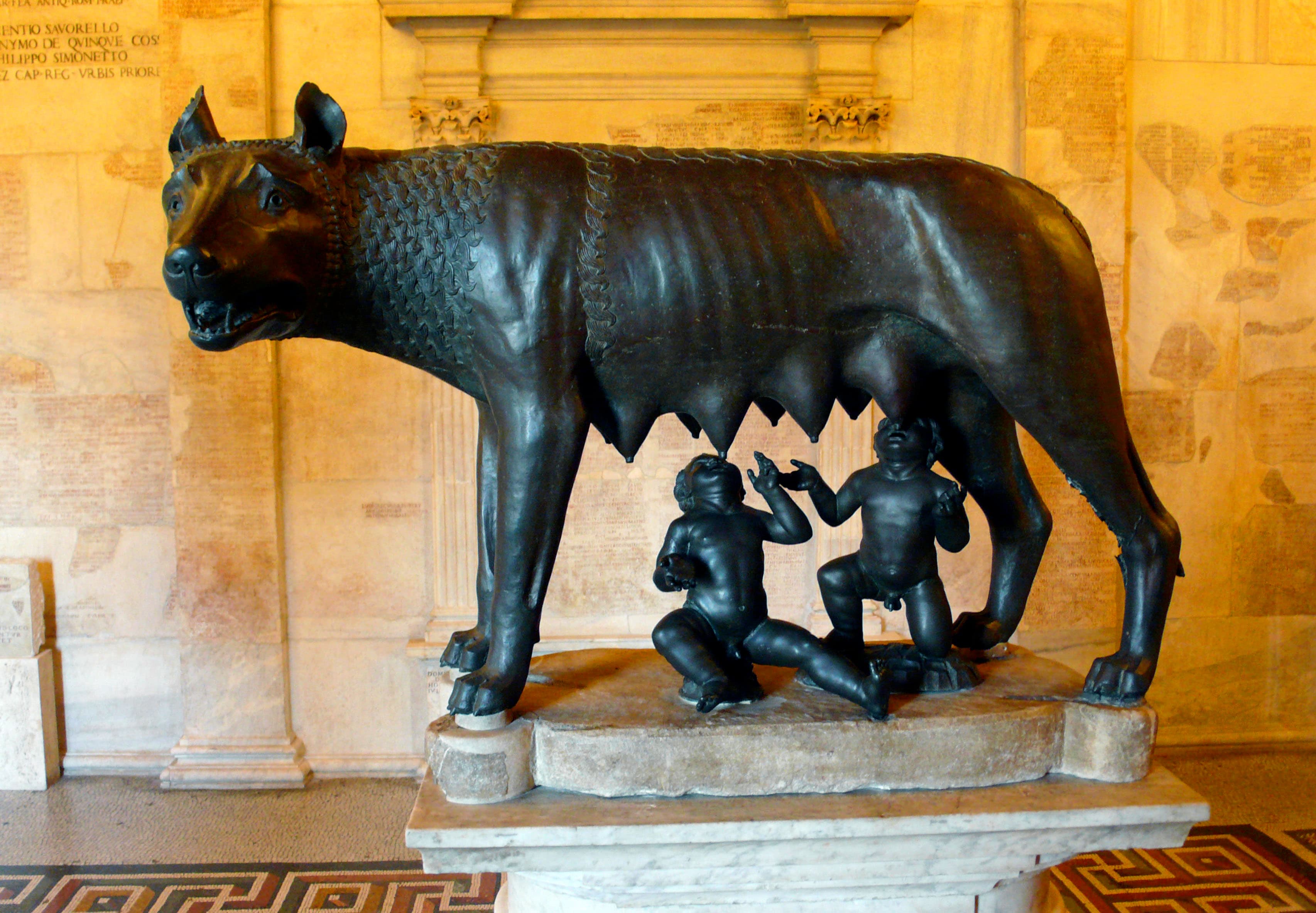 Founding Legends and Divine Ancestry, File:She-wolf of Rome.JPG - Wikipedia