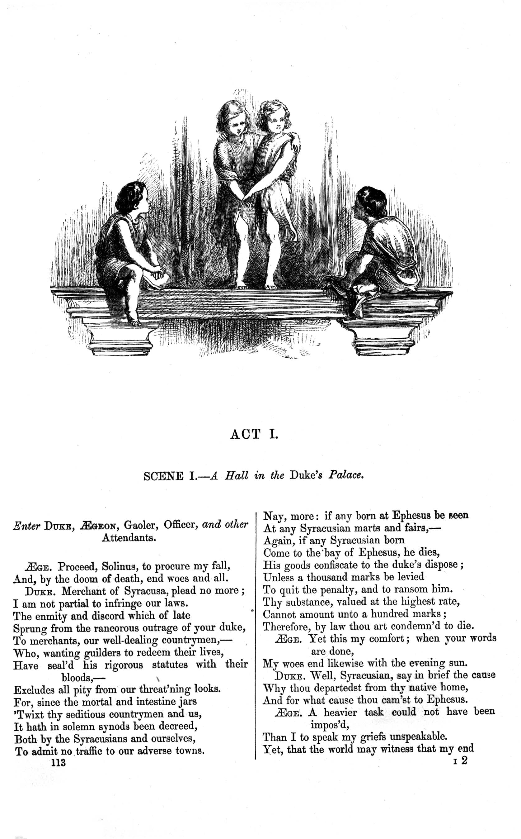 Plot and Character Elements, The Comedy of Errors | Victorian Illustrated Shakespeare Archive