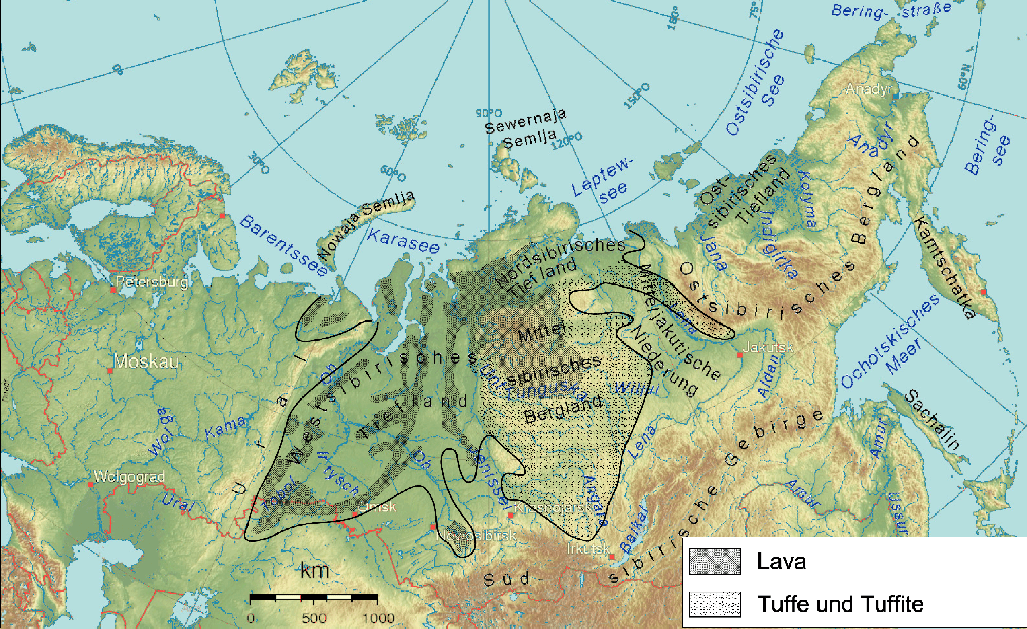 Siberian Traps volcanism, File:Extent of Siberian traps german.png - Wikipedia, the free encyclopedia