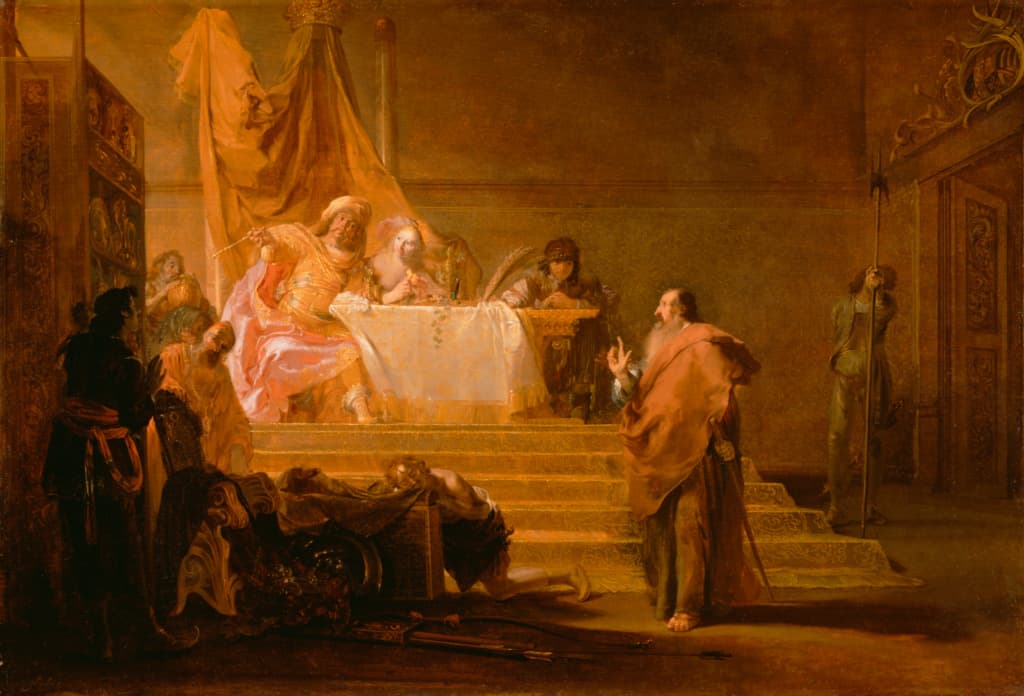 Solon's Reforms Lay the Foundation, Solon before Croesus (Getty Museum)