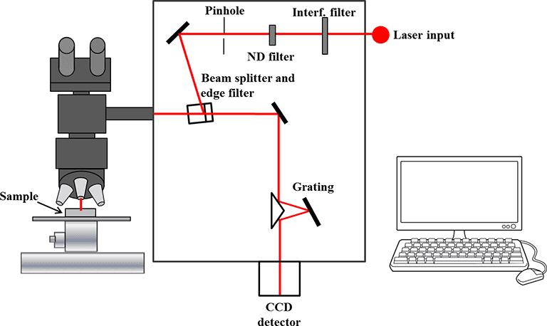Spectroscopic Methods, 7.5 Parts of a Raman Spectrometer | Analytical Methods in Geosciences