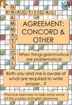 Subject-Verb Agreement Rules, Agreement (concord) in English grammar - a worksheet for practice