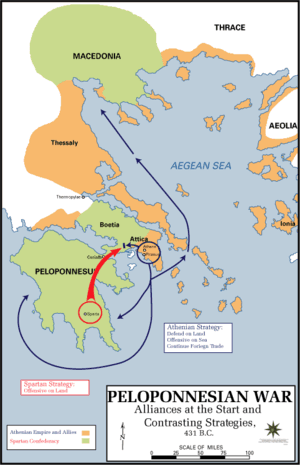 Tensions and triggers of Peloponnesian War, Peloponnesian War - Wikipedia