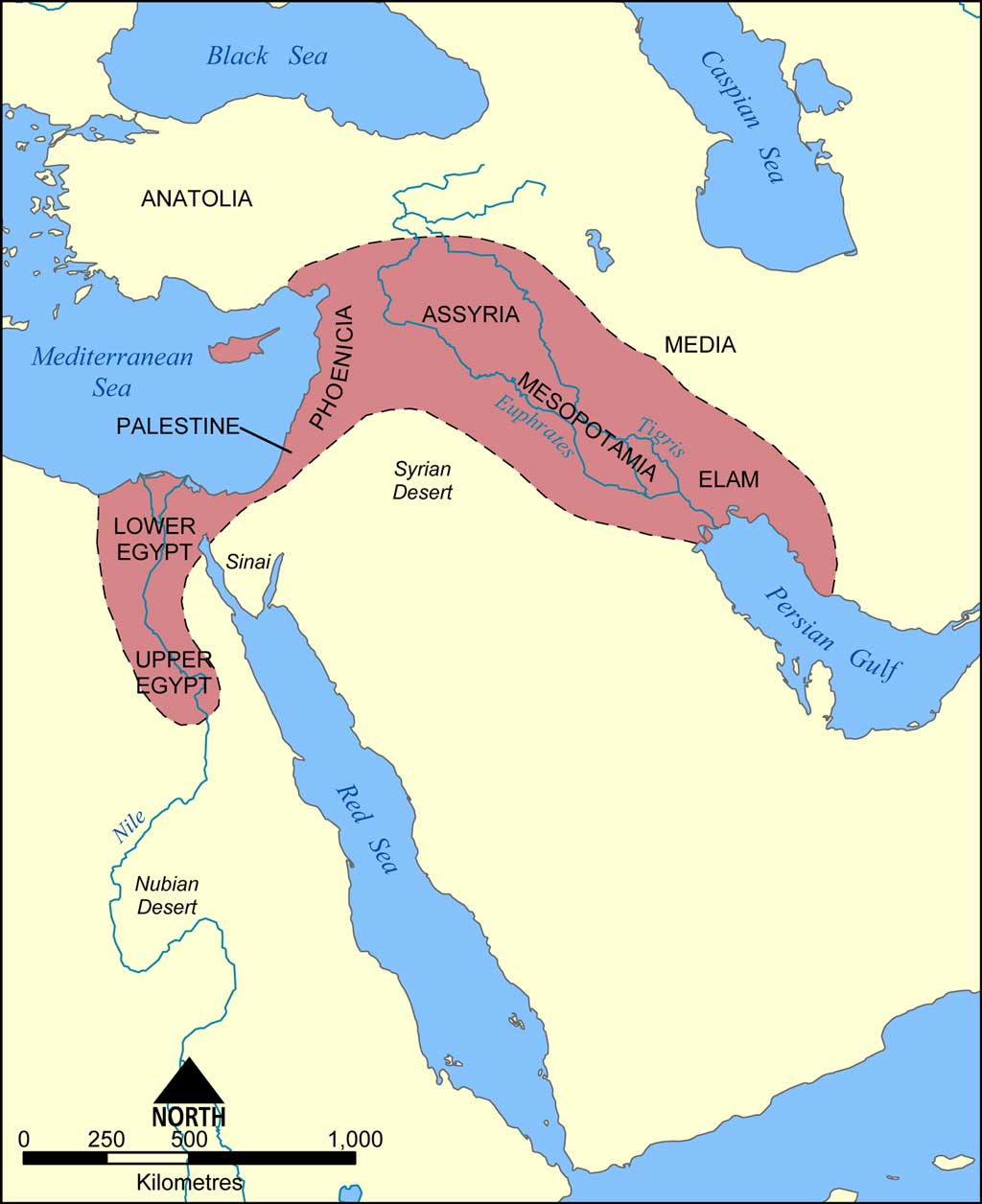 Tigris and Euphrates rivers, 4.2: The Fertile Crescent - Humanities LibreTexts