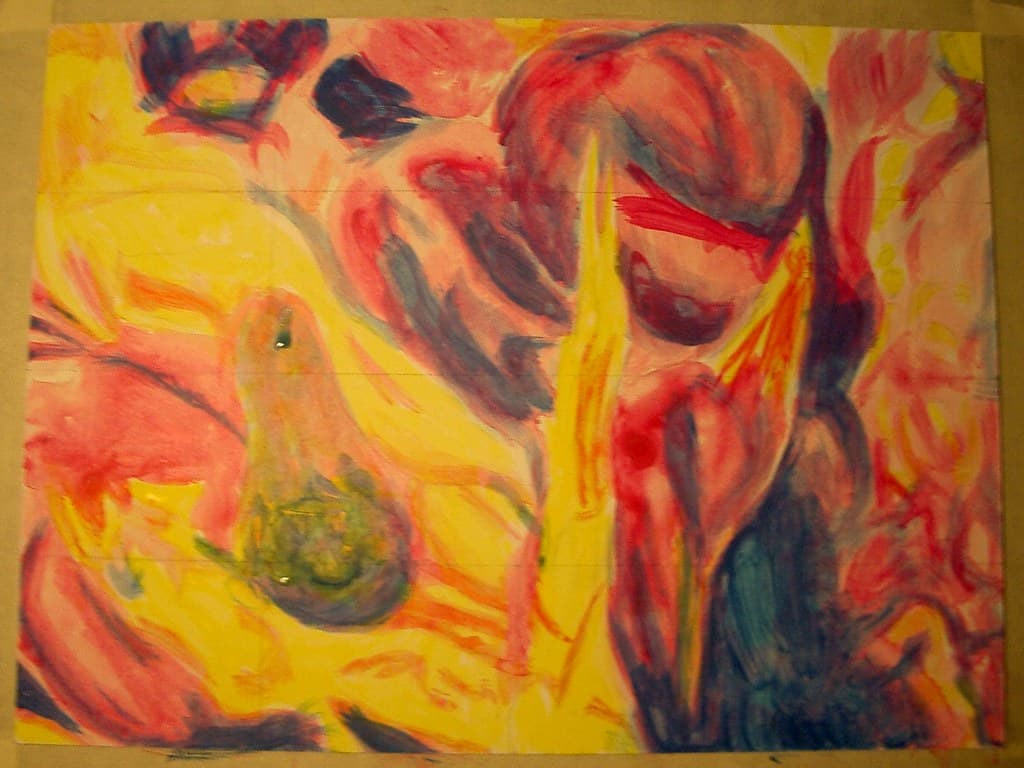 Purpose and Process of Underpainting, viscera-process-2 | underpainting with watered down acrylic … | Flickr