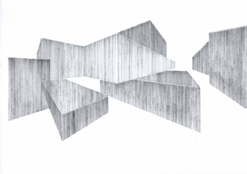 Creation of form, From Lines to Volumes: Architectural Drawings by Kristin Arestava – SOCKS