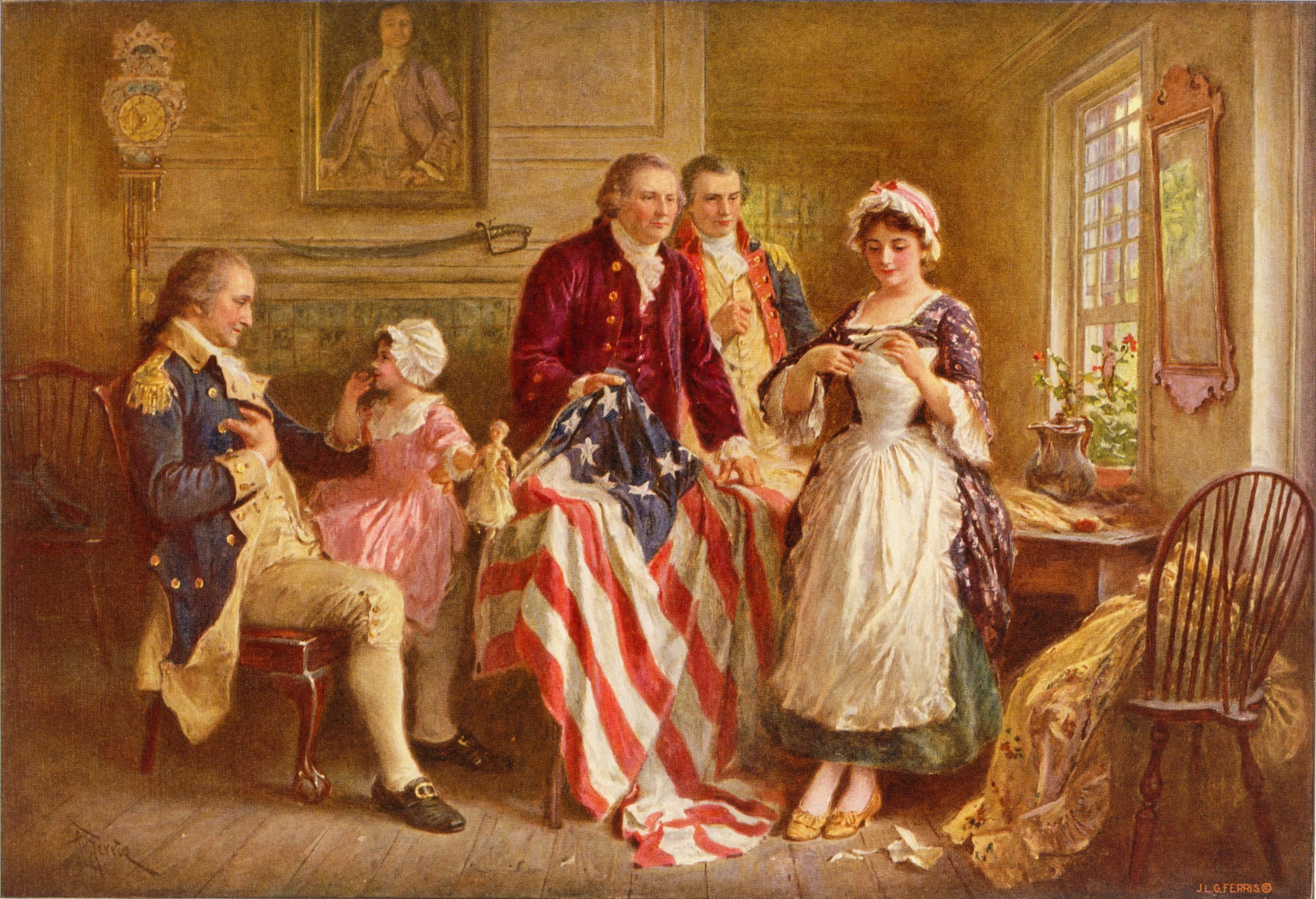 Women's roles in the new republic, File:Betsy Ross 1777 cph.3g09905.jpg