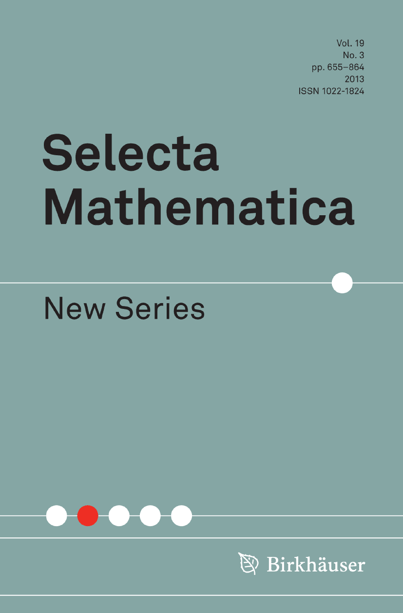Zeta Functions, Weil zeta functions of group representations over finite fields | Selecta Mathematica