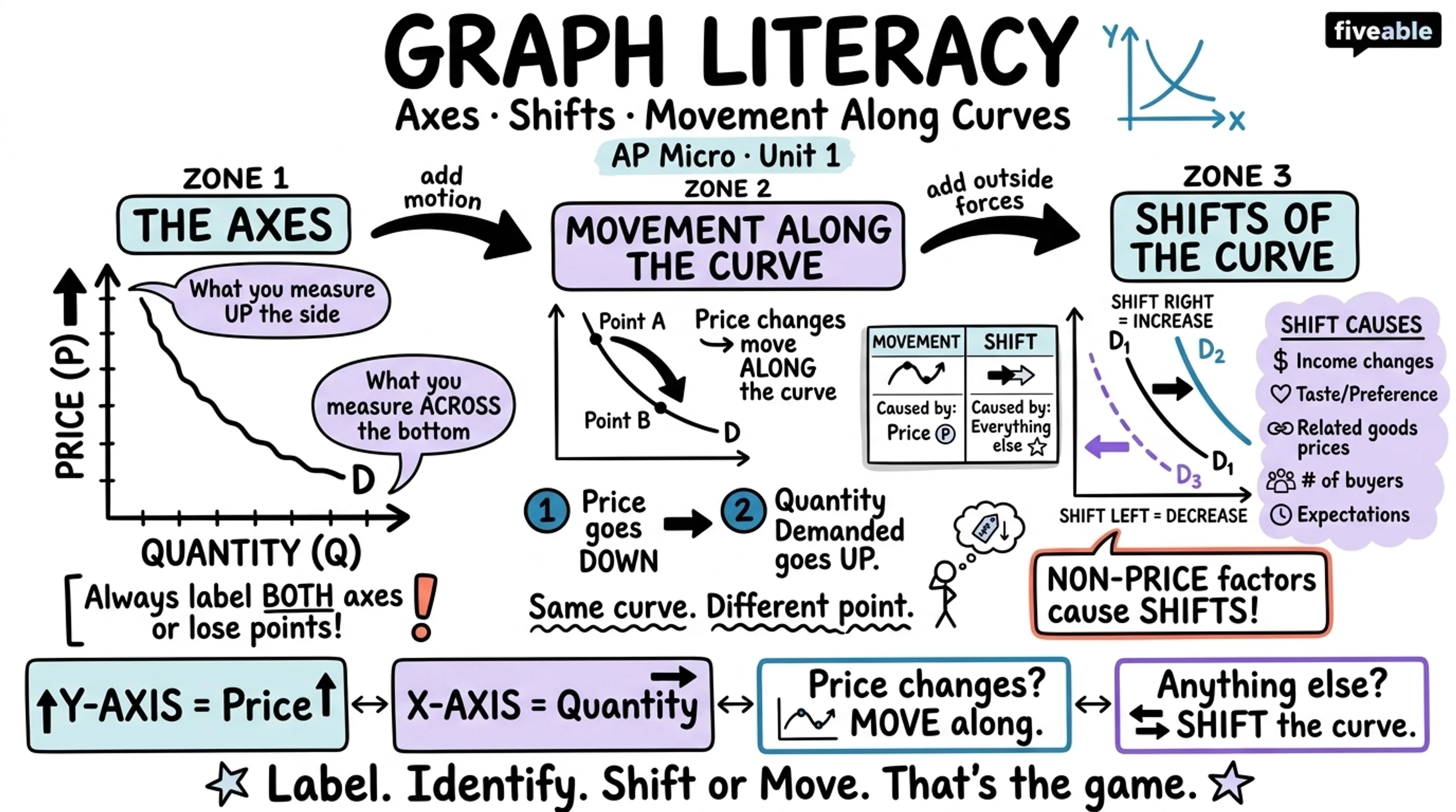 Unit 1 Overview: Basic Economic Concepts - AP Microeconomics - Unit 1 visual cheatsheet