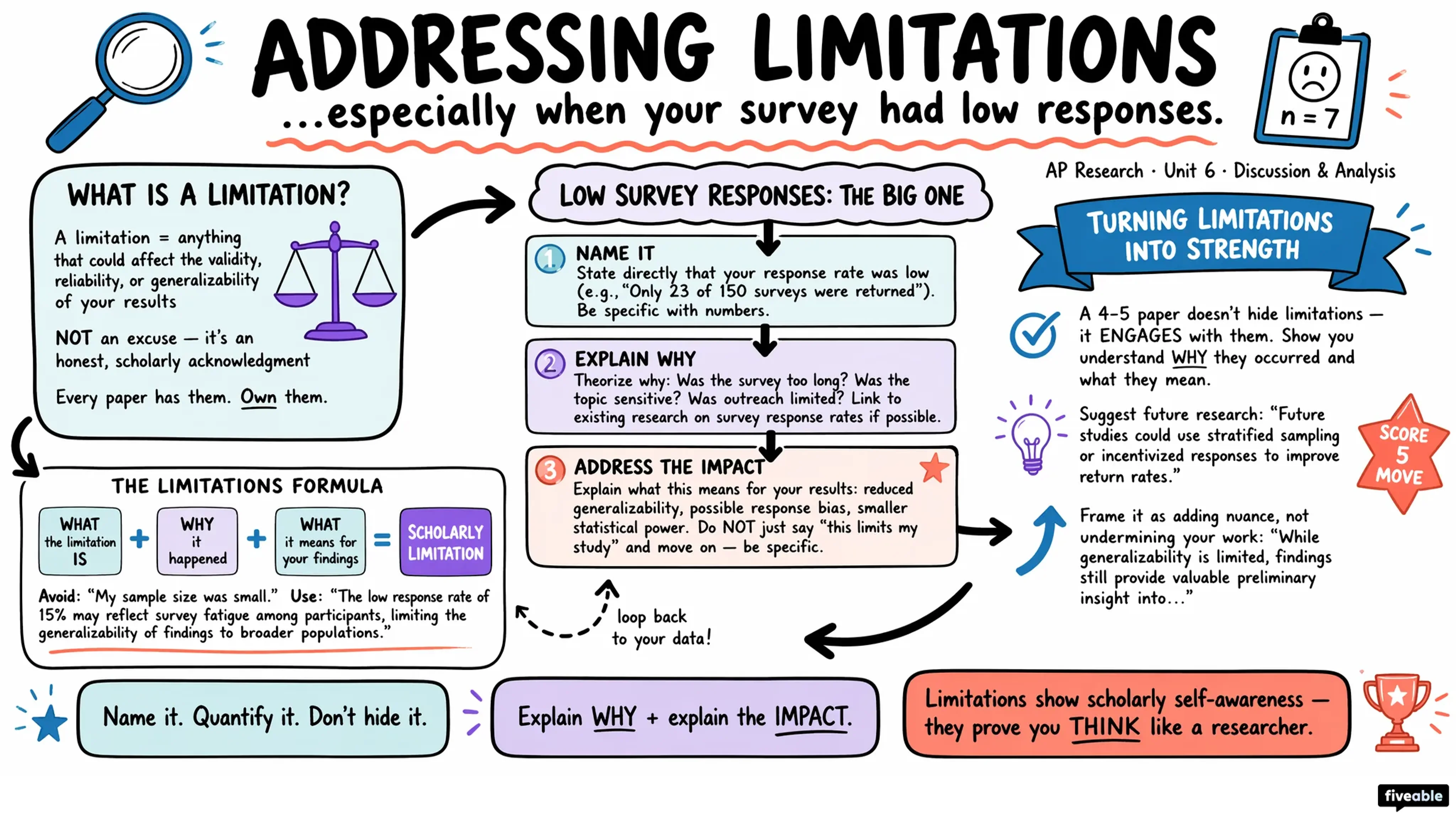 Academic Paper: Discussion and Analysis - AP Research - Academic Paper visual cheatsheet