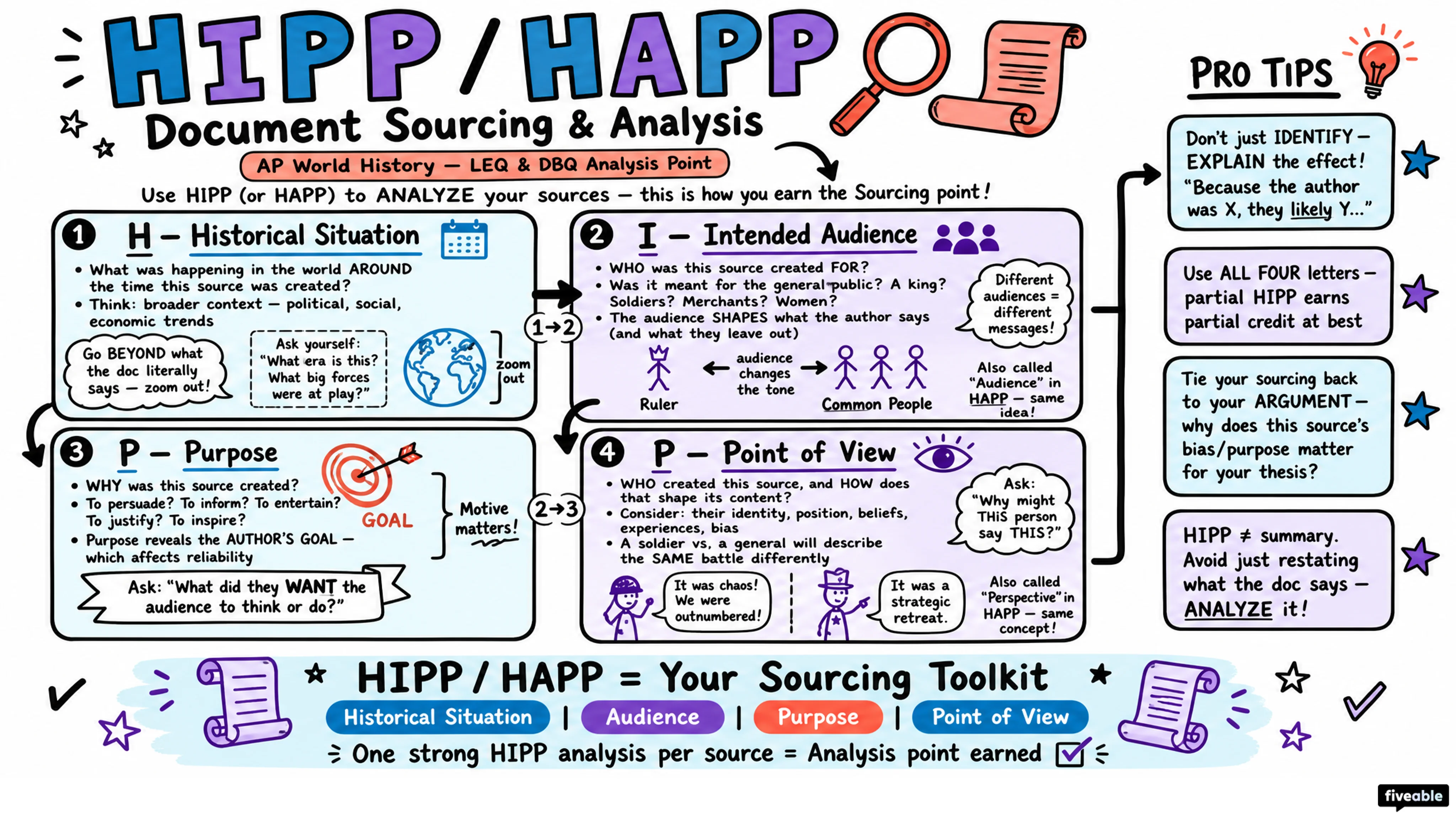 AP World Long Essay Question (LEQ) Overview - AP World History - Exam Skills visual cheatsheet