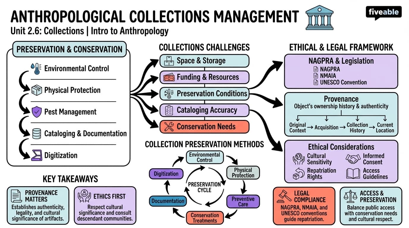 2.6 Collections - Intro to Anthropology - Unit 2 visual cheatsheet