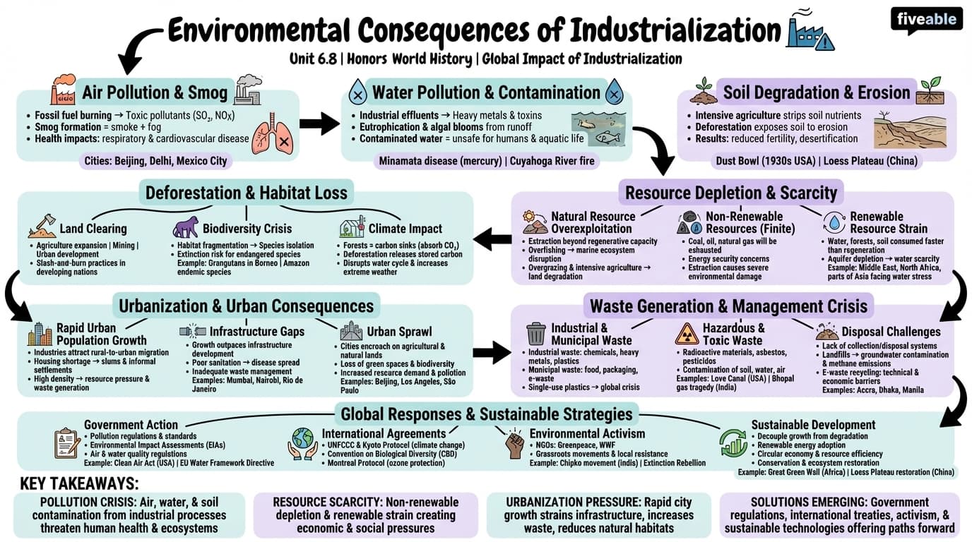 6.8 Environmental consequences - Honors World History - Unit 6 visual cheatsheet