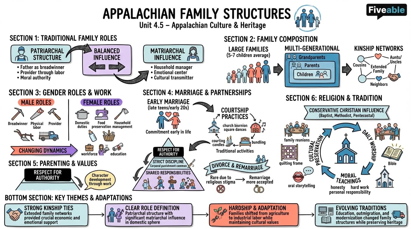 4.5 Appalachian family structures - Appalachian Studies - Unit 4 visual cheatsheet