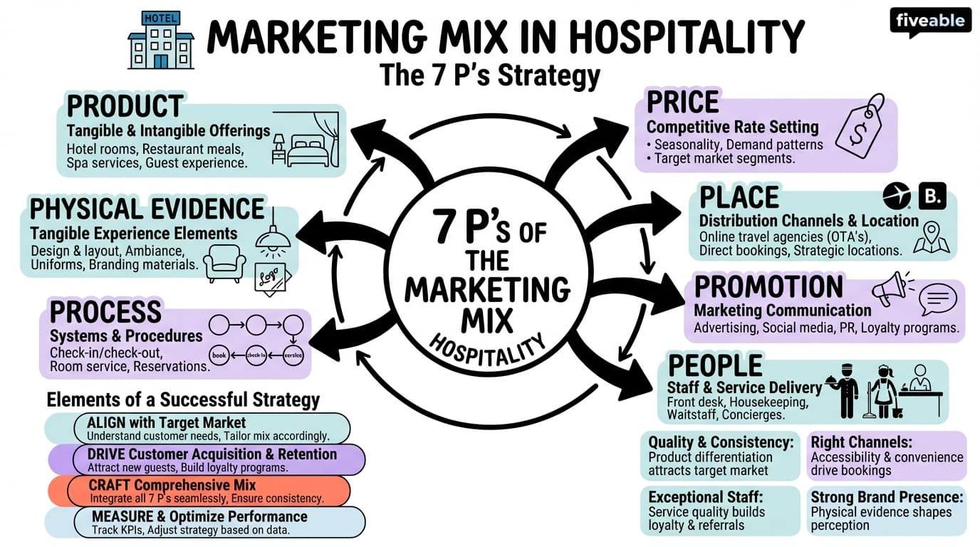 11.1 Marketing mix in hospitality - Hospitality Management - Unit 11 visual cheatsheet