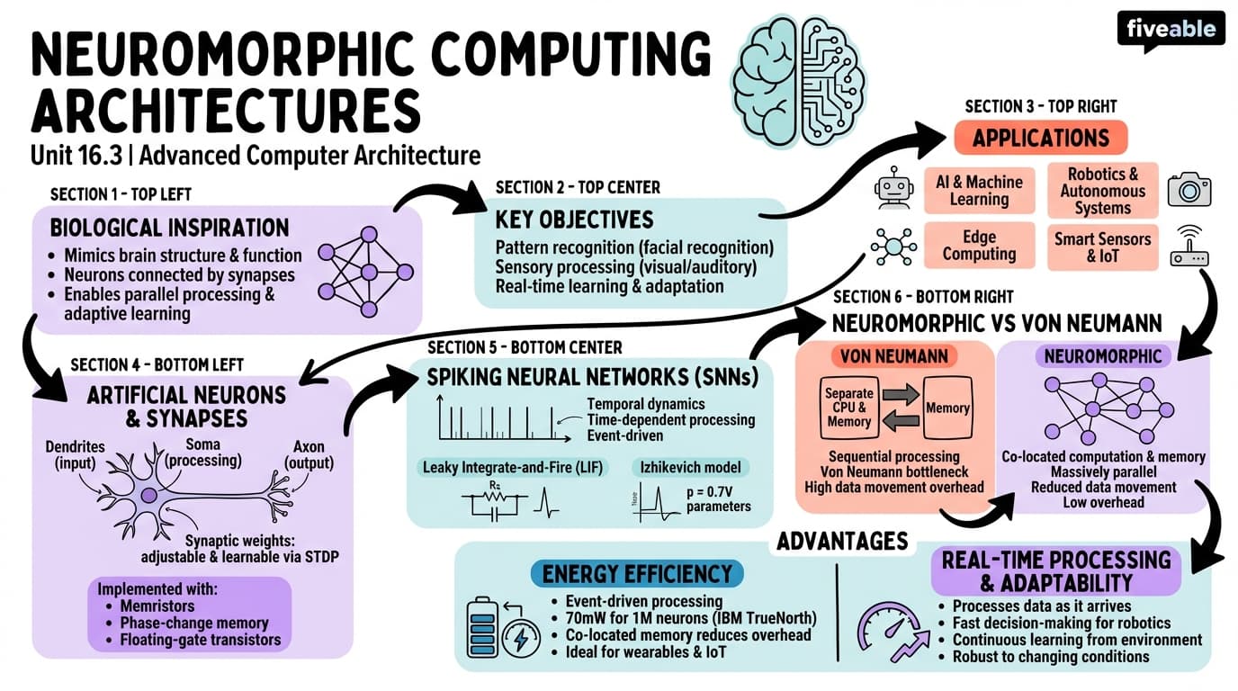 16.3 Neuromorphic Computing Architectures - Advanced Computer Architecture - Unit 16 visual cheatsheet