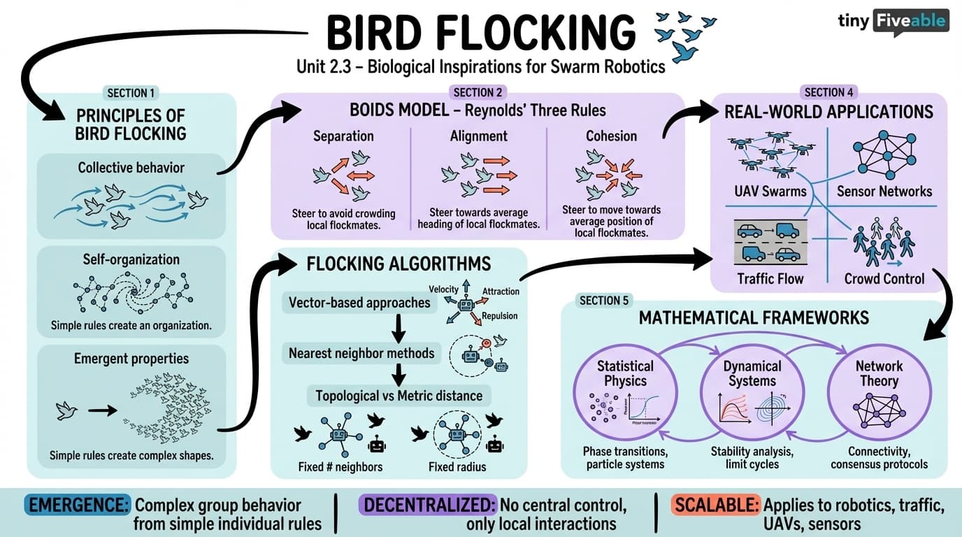 2.3 Bird flocking - Production II - Unit 2 visual cheatsheet