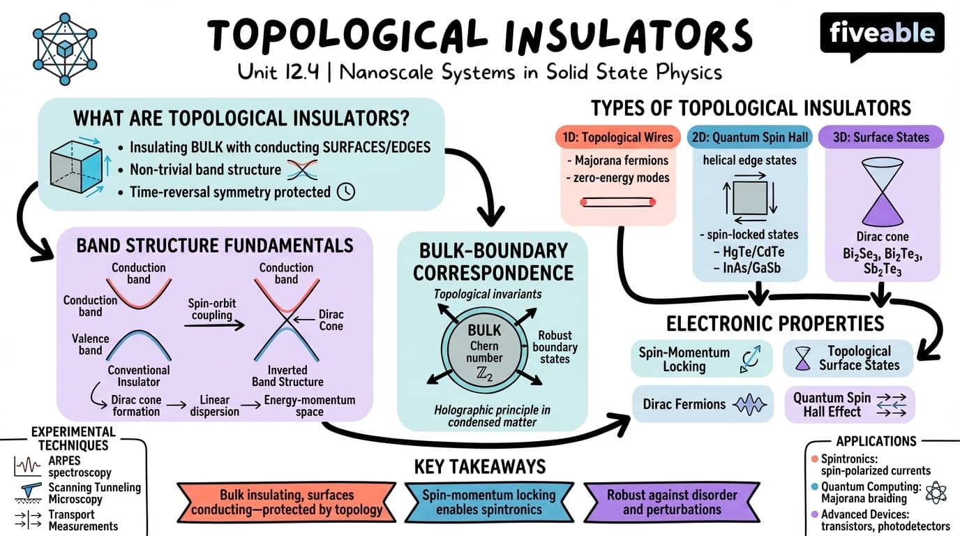 12.4 Topological insulators - Solid State Physics - Unit 12 visual cheatsheet