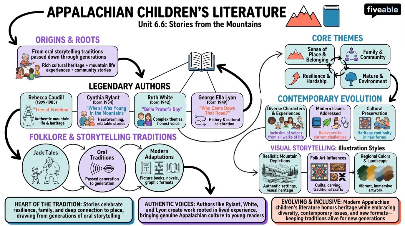6.6 Appalachian children's literature - Appalachian Studies - Unit 6 visual cheatsheet