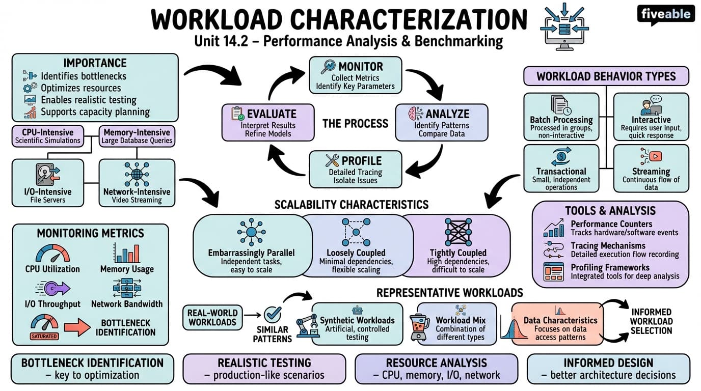 14.2 Workload Characterization - Advanced Computer Architecture - Unit 14 visual cheatsheet