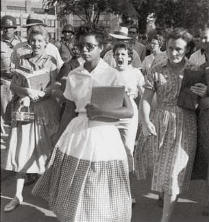 Elizabeth Eckford at Little Rock, 1957 — AP US History