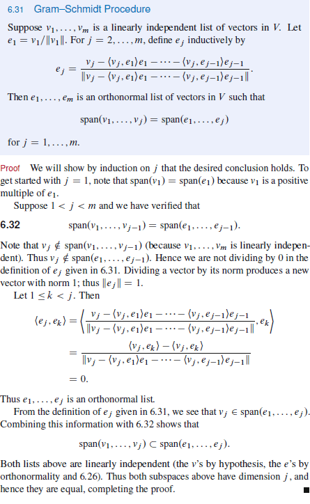 Graham Schmidt Algorithm Gram-Schmidt Process and Its Applications | Abstract Linear Algebra I ...