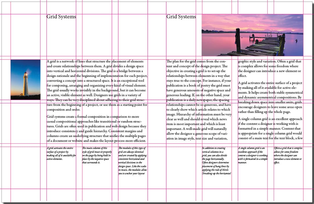 Grid Systems and Structure | Graphic Design Class Notes