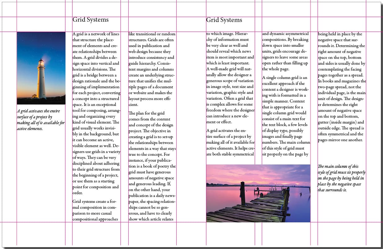 Grid Systems and Structure | Graphic Design Class Notes