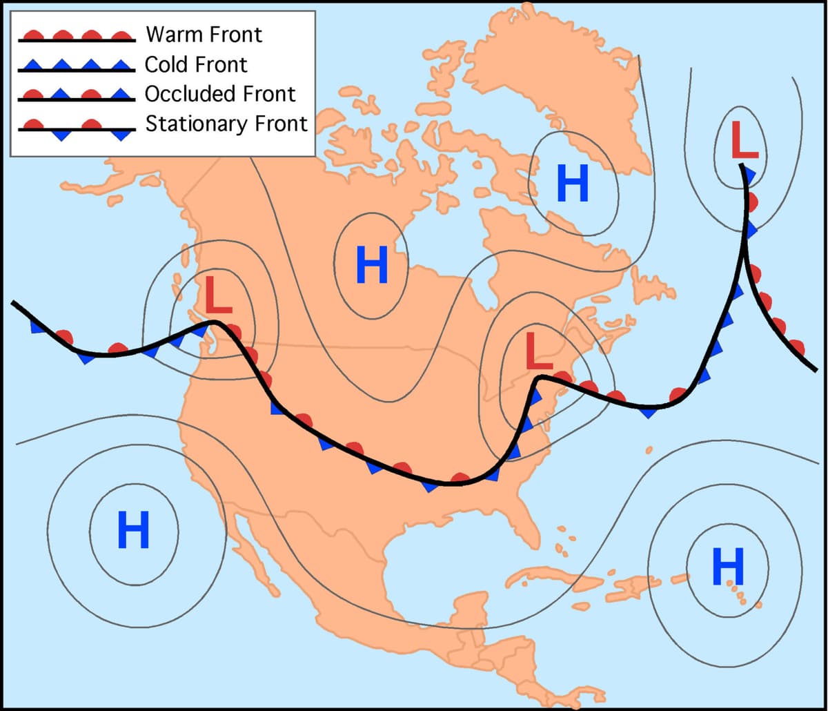 Interpreting Weather Weather map analysis and interpretation | Meteorology... | Fiveable